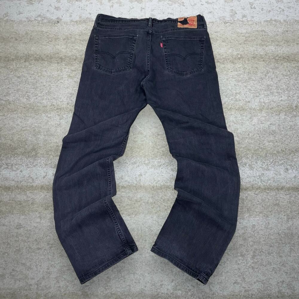 Vintage Y2K Levis Jeans 511 36x34 Slim Fit Jet Black Wash Denim Red Tab